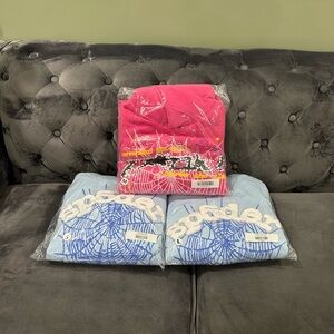 Sp5der hoodie large new